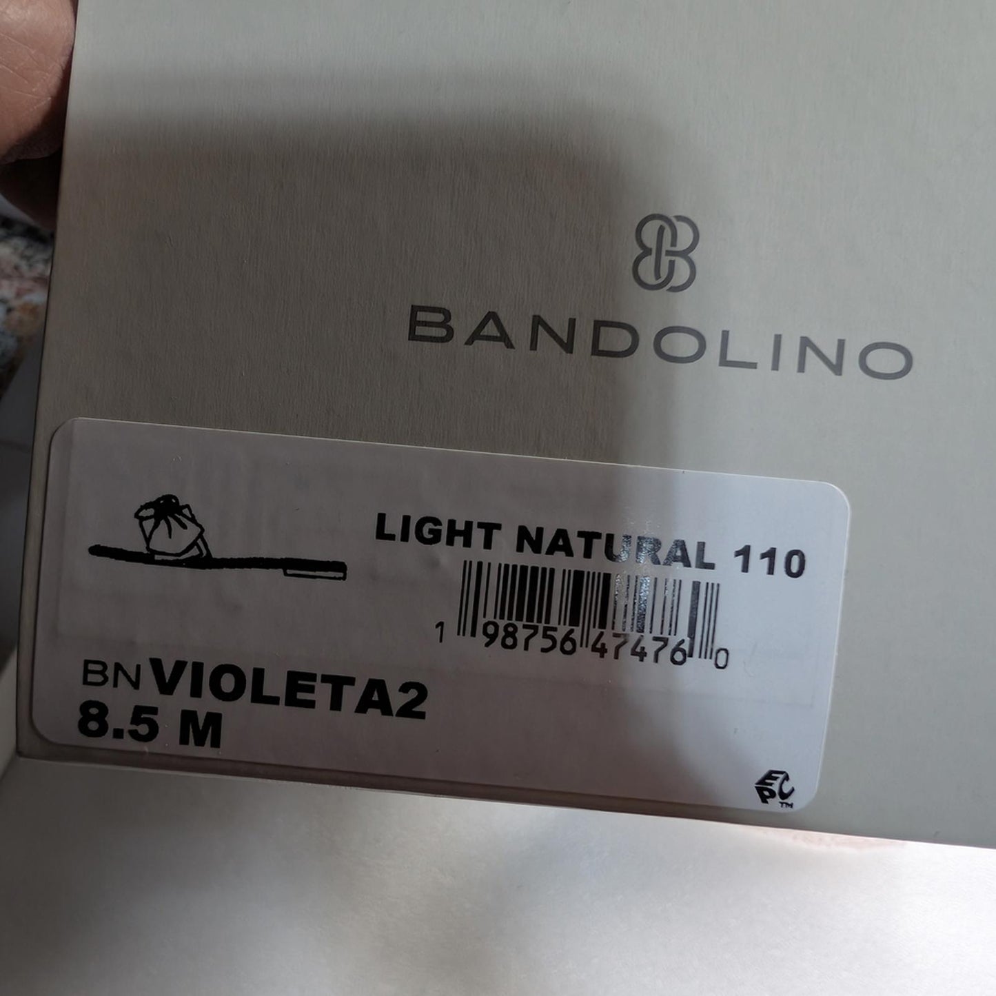 Bandolino Beige Striped Bow Sandals