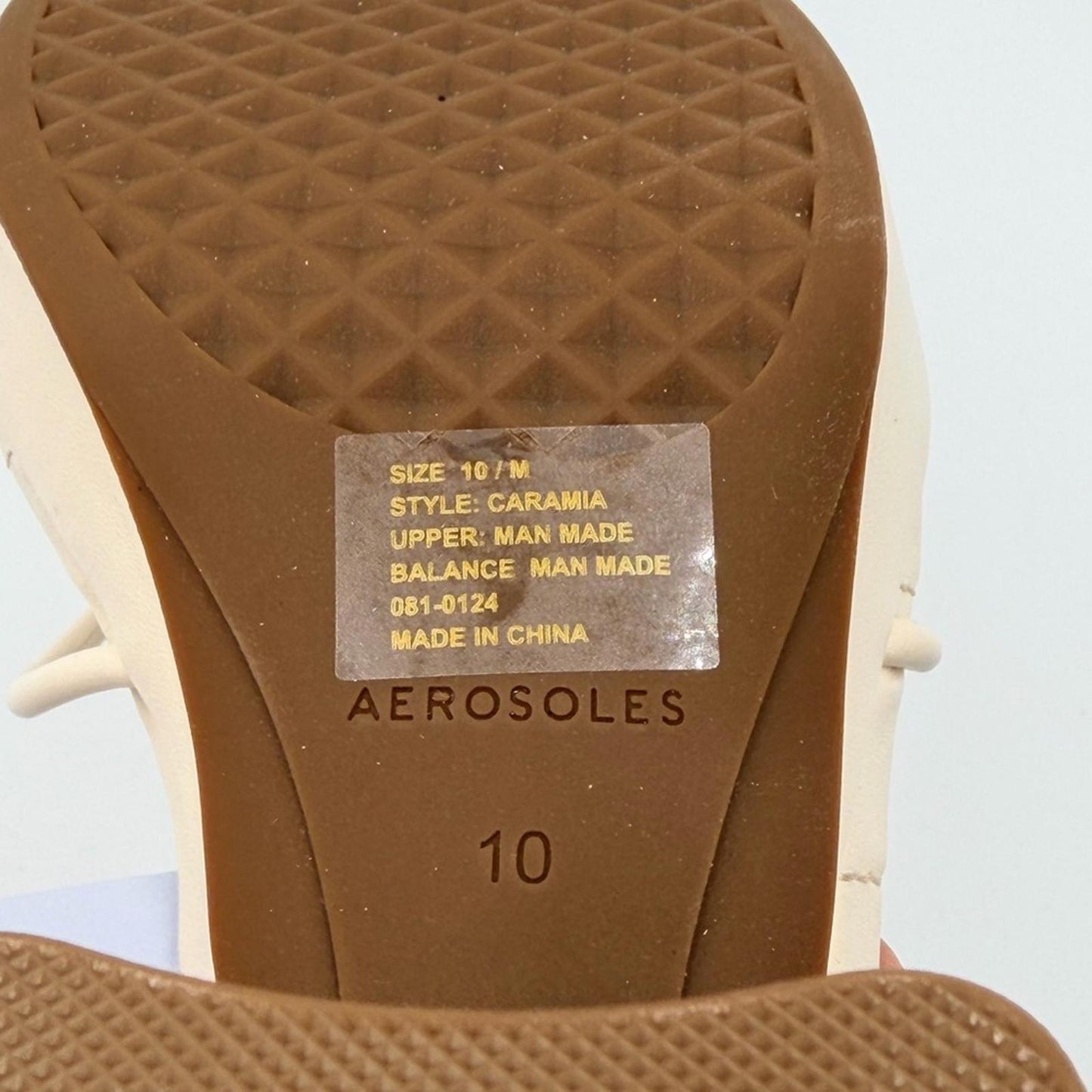 AEROSOLES Cream Strappy Heels