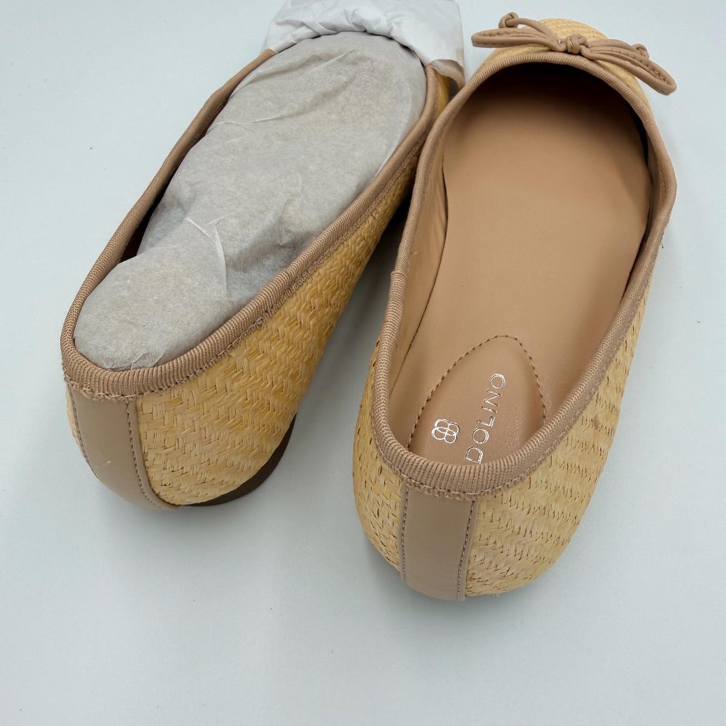 Bandolino Woven Tan Ballet Flats