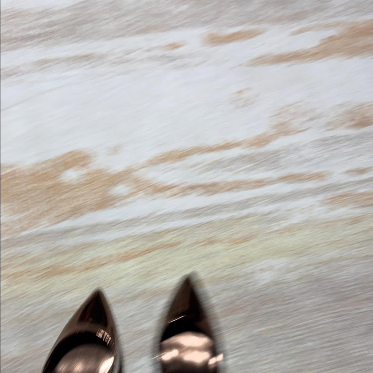 ALDO Women's Shiny Bronze Heels