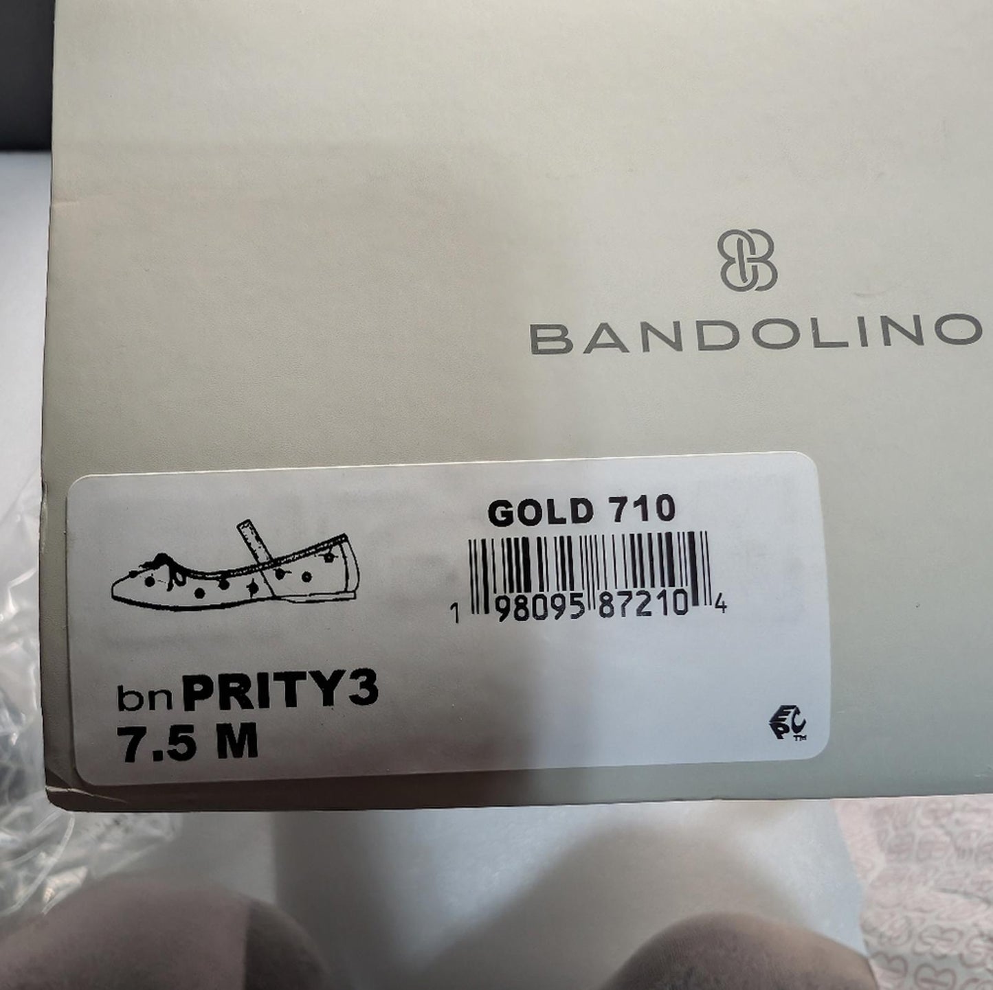 Bandolino Cream Embellished Flats