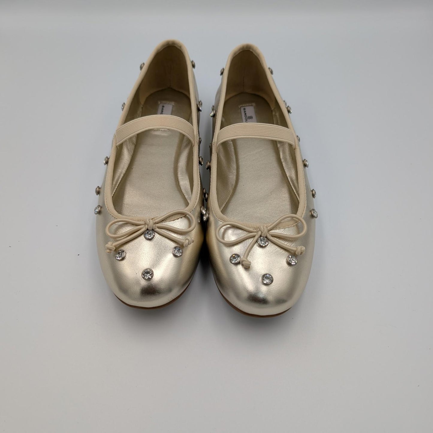 Bandolino Cream Embellished Flats