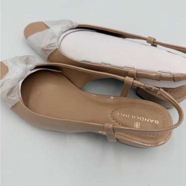 Bandolino Women's Beige Slingback Heels