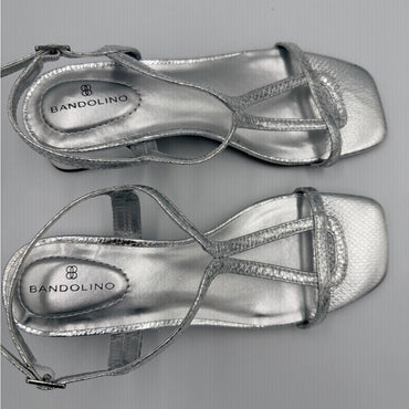 Bandolino Women's Metallic Silver Sandals