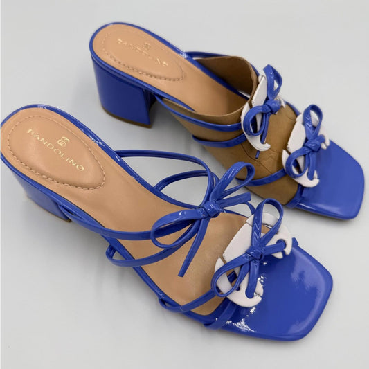 Bandolino Women's Blue and White Heels