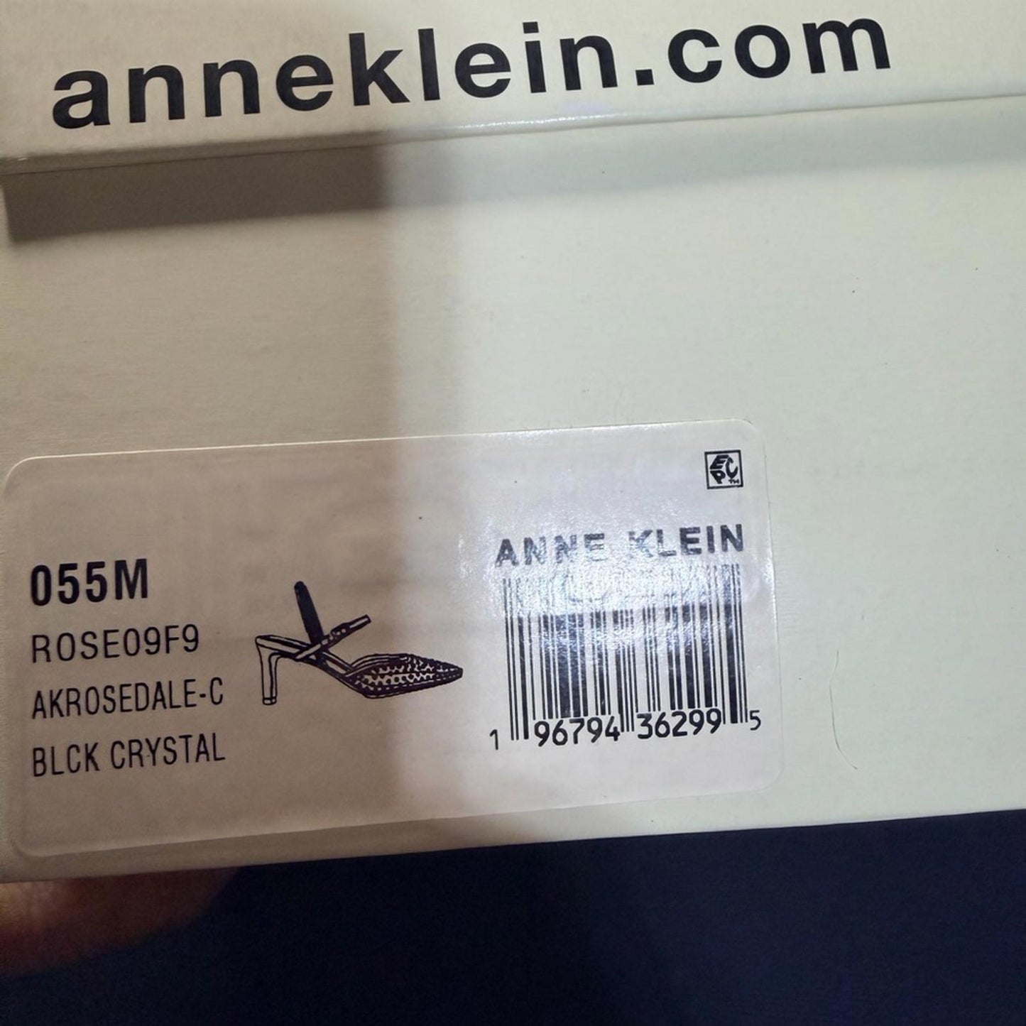 Anne Klein Black Studded Heels