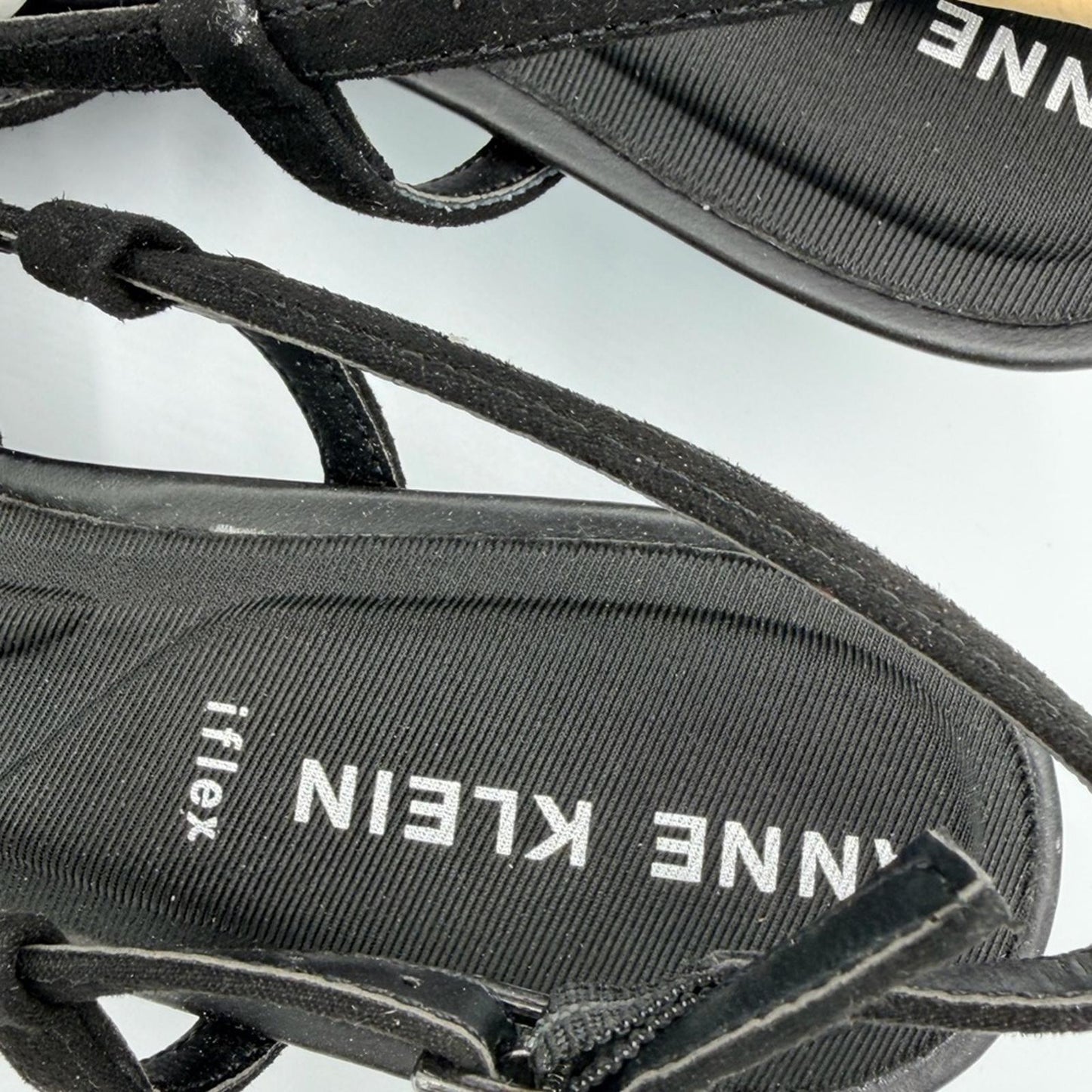 Anne Klein Black Studded Heels