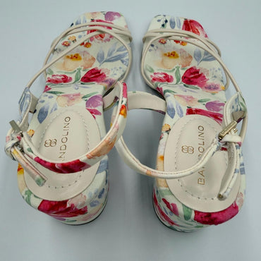Bandolino Women's Floral Strappy Sandals - Cream and Multicolor