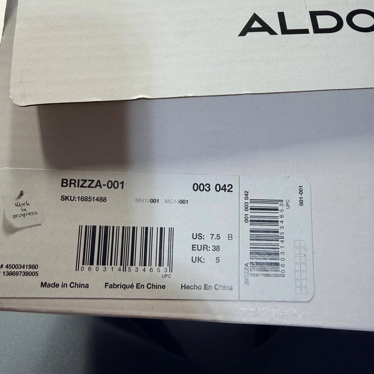 Aldo Black and Silver Checkered Heels