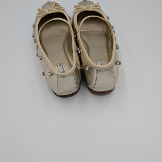 Bandolino Cream Embellished Flats