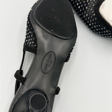 Anne Klein Black Studded Heels