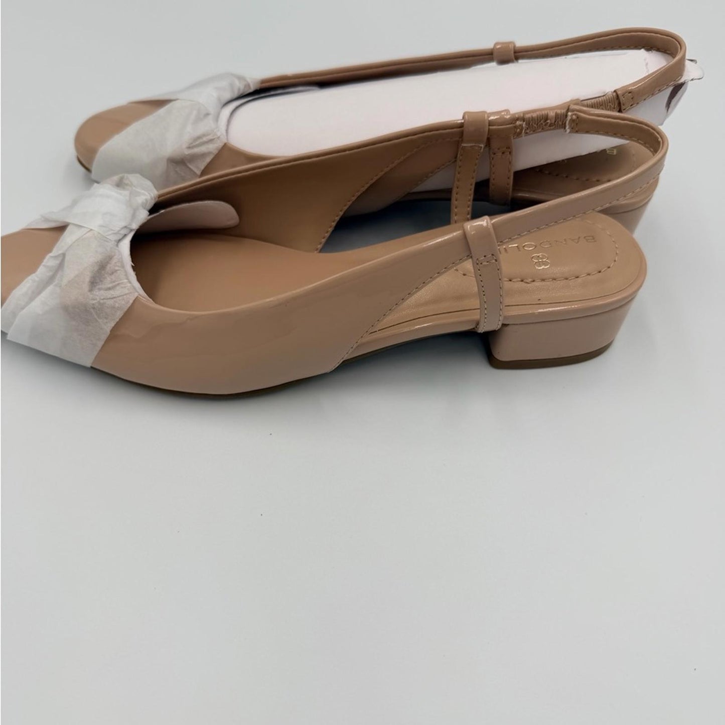 Bandolino Women's Beige Slingback Heels