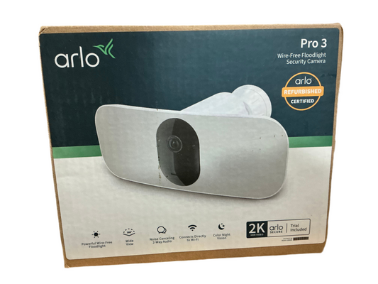 Arlo camera with light