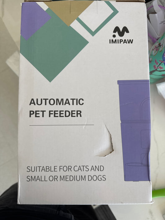 Automatic Cat Feeders, 3L Timed Cat Dry Food Dispenser,