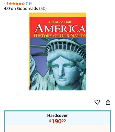 America: History of Our Nation 1001 pages hardcover