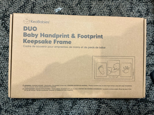 Baby footprint and handprint