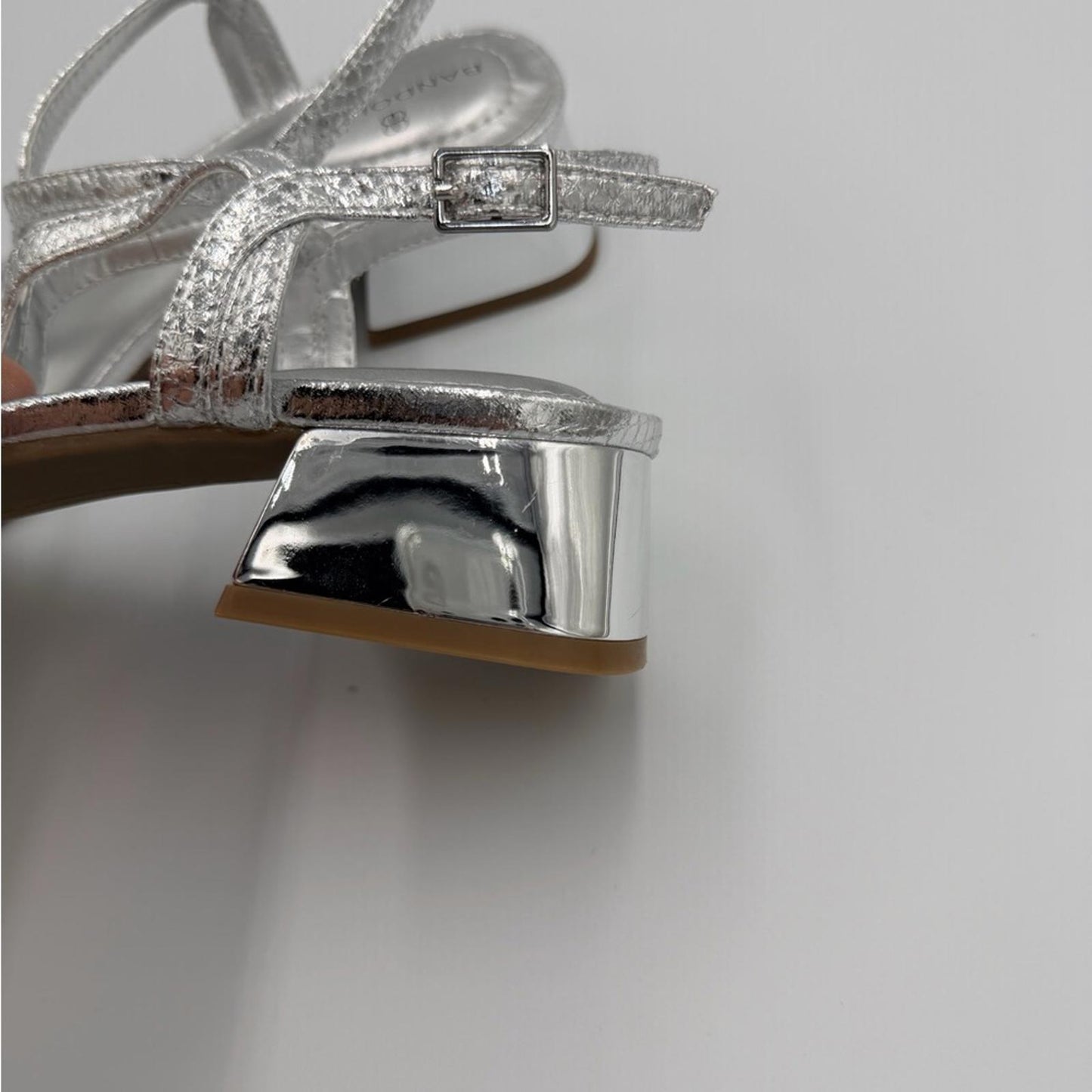 Bandolino Women's Metallic Silver Sandals