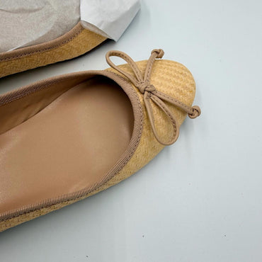 Bandolino Woven Tan Ballet Flats