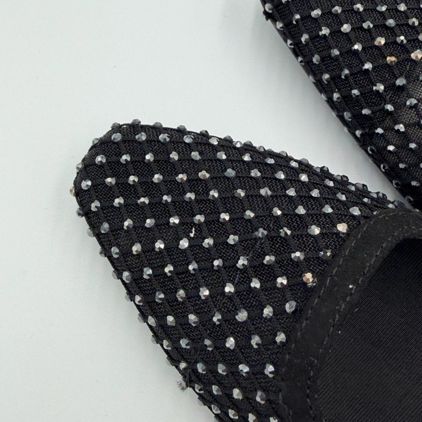 Anne Klein Black Studded Heels