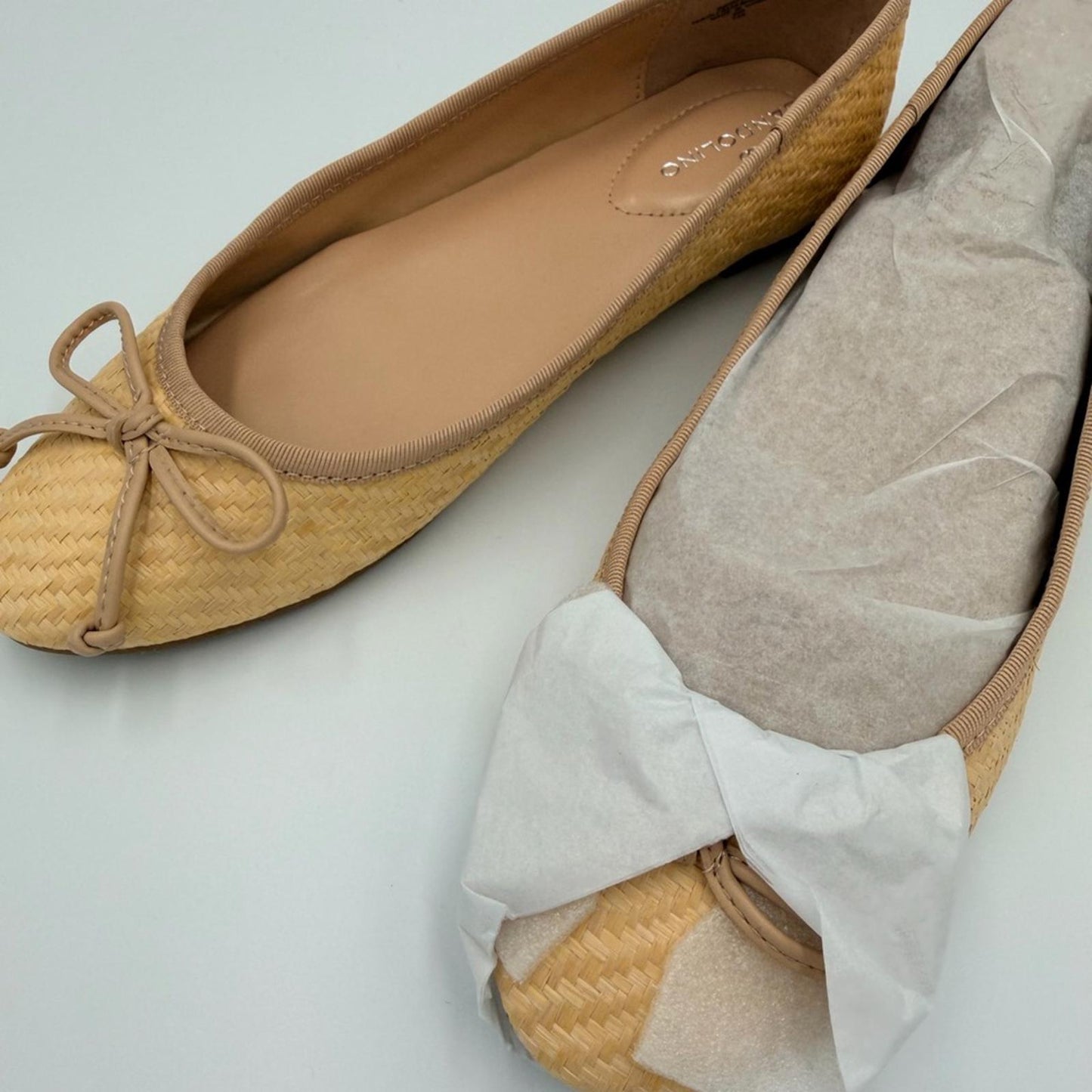 Bandolino Woven Tan Ballet Flats