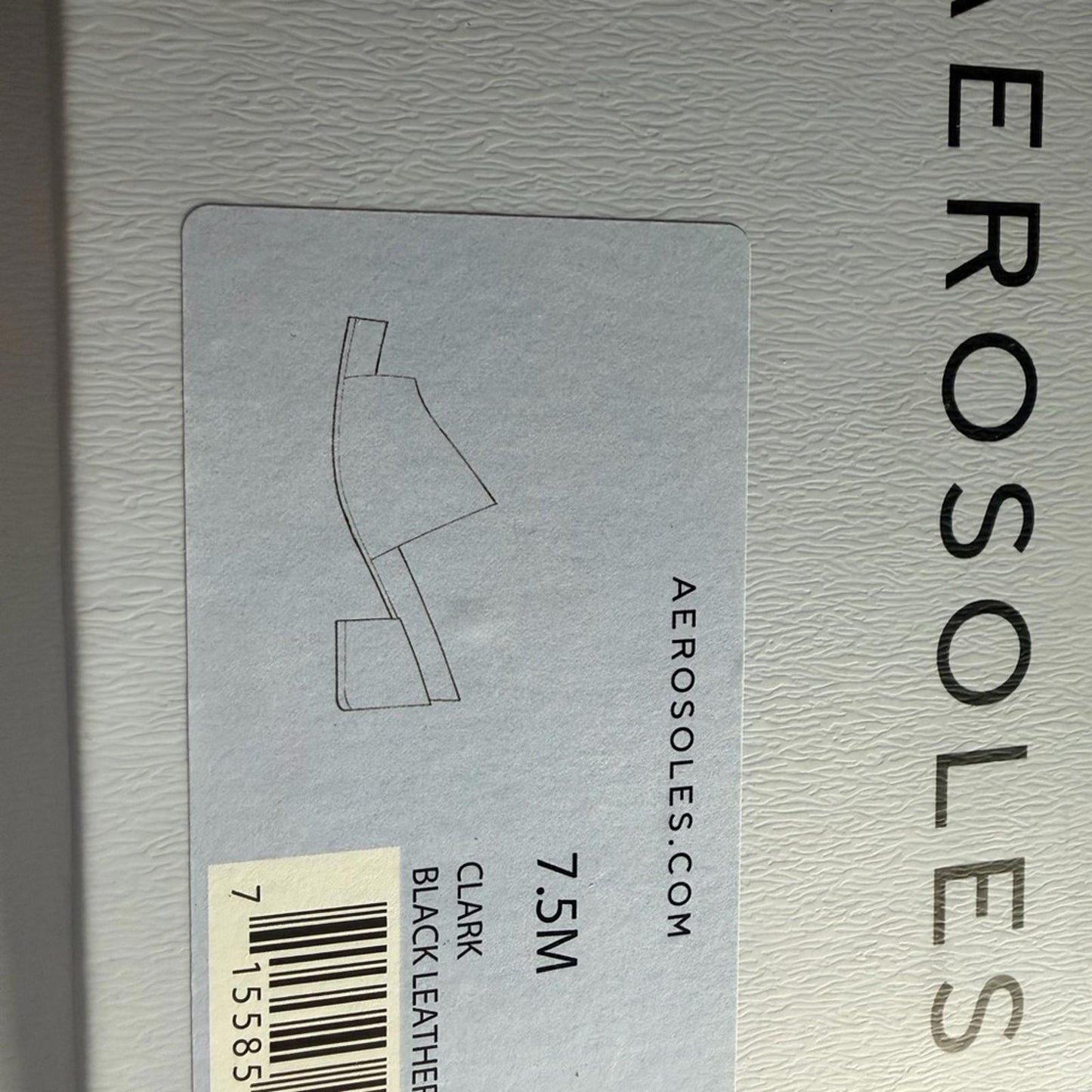 AEROSOLES Black Mules with Woven Heel