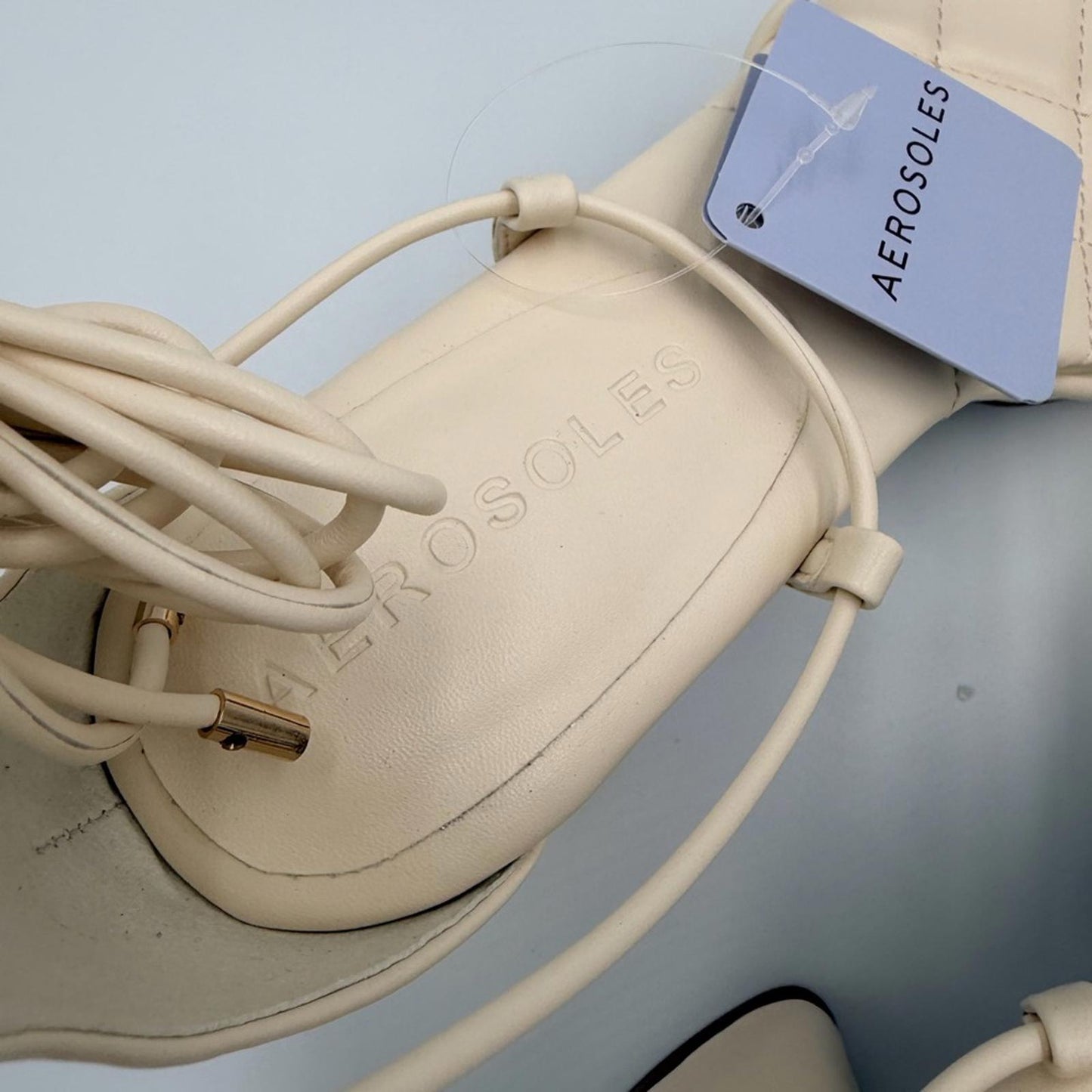 AEROSOLES Cream Strappy Heels